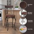 Granada Swivel Metal Counter Stool, 26  High For Discount