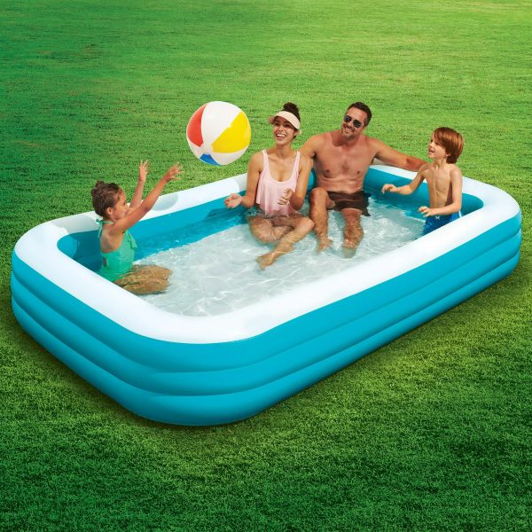 Bluescape Blue 10 ft Family Inflatable Swimming Pool, Round, Age 6 & up Sale