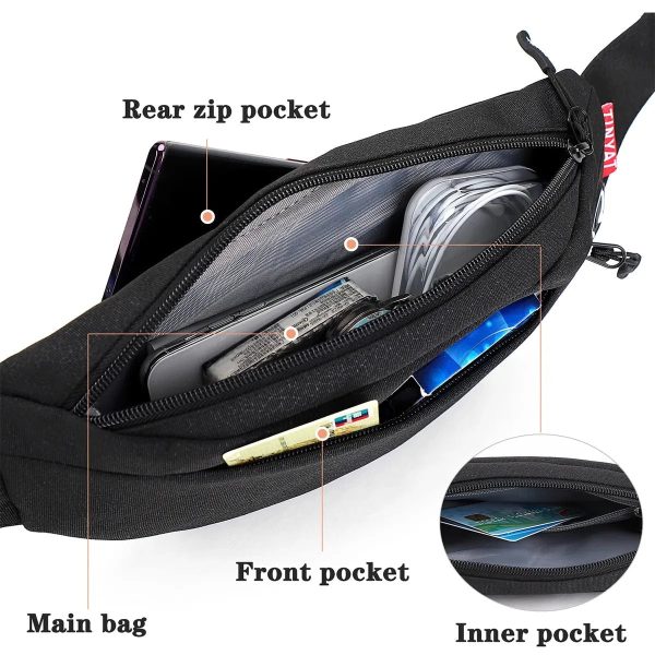 Nylon Travel Waist Bag Pack | Versatile & Stylish Phone Belt Pouch Online Sale