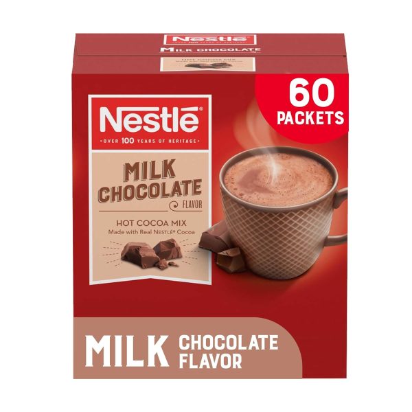 Milk Chocolate Flavor Hot Cocoa Mix, 60 Count EXP 12 25 Supply