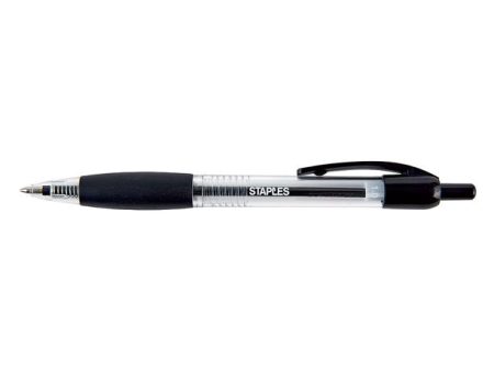 Staples Ballpoint Pen, Black, 12 Pack Sale