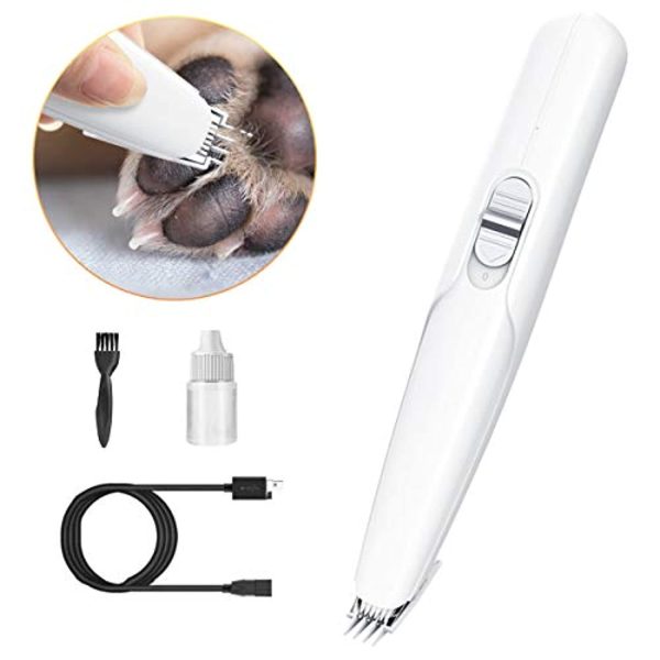 ABTOR Dog Clippers 2020 Upgraded Pet Grooming Kit USB Rechargeable Low Noise 2-Speed Cats Dogs Hair Trimmer for All Pets Small Area Cutting, Paw, Face, Ears, Tail Discount