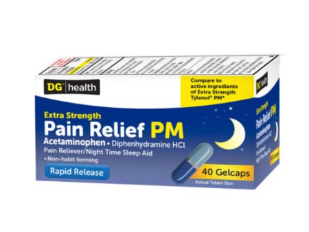 DG Health Pain Relief PM Gelcaps - 40 Ct on Sale