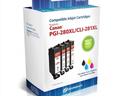 Black Cyan Magenta Yellow Compatible with Canon PGI-280XL CLI-281XL Sale