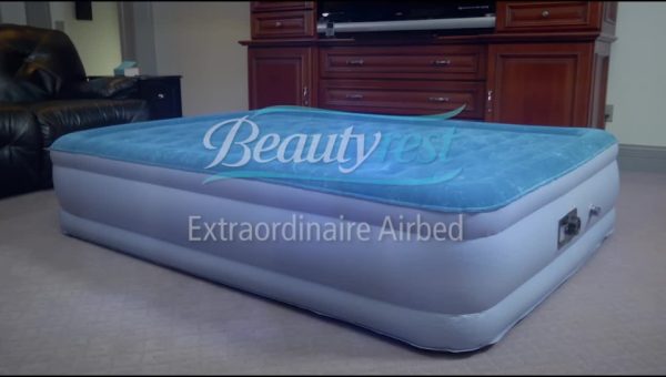 Beautyrest Extraordinaire 18  Queen Air Mattress with Built-in Pump, Queen For Sale