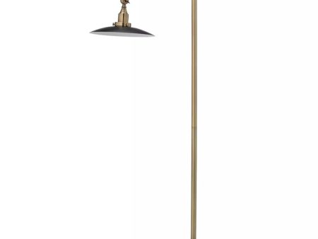 Mid Century Modern Floor Lamp Antique Brass - Splendor Home Online