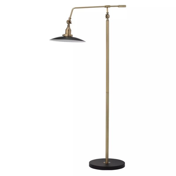 Mid Century Modern Floor Lamp Antique Brass - Splendor Home Online