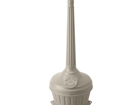 Commercial Zone Smoker’s Outpost Standard Cigarette Receptacle, Beige Supply