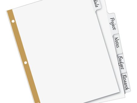 Avery Big Tab Write and Erase Dividers, 5 Pack Online Hot Sale