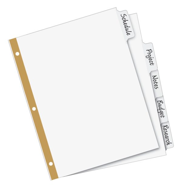 Avery Big Tab Write and Erase Dividers, 5 Pack Online Hot Sale