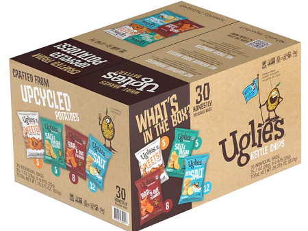 Uglies Gluten-Free Kettle Potato Chips, 30 Bags Fashion