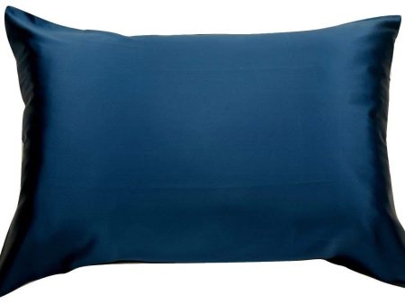 100% Silk Pillowcase for Hair Luxury 25 Momme Mulberry Silk Queen (Navy Blue) For Sale