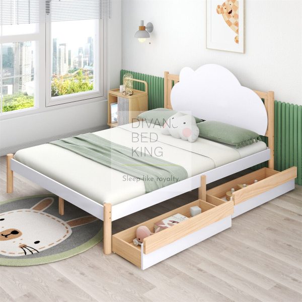 Pedram Wooden Storage Bed Frame with 2 Drawers Included Fashion