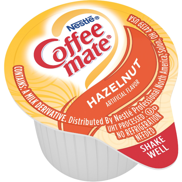 Coffee mate Hazelnut Liquid Creamer, 0.38 oz., 50 Box, 2 25 Cheap