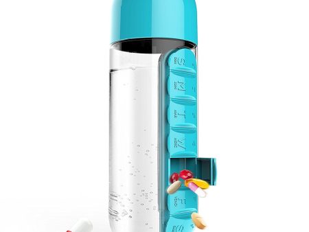 Water Bottle with Pill Holder | Pill Organizer Water Bottles Fashion