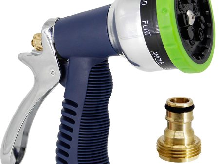 Gardenite Twinkle Star Heavy Duty Garden Pattern Nozzle, Fits All Standard Garden Hoses, 9 Adjustable Patterns Water Jet Pistol Grip Trigger - for Car Wash, Patio Cleaning, Watering Lawn Garden, Shower Pets Online now