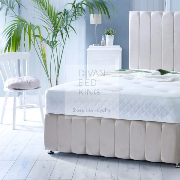 Stourton Divan Bed Set with Tall Button Headboard and Footboard Cheap