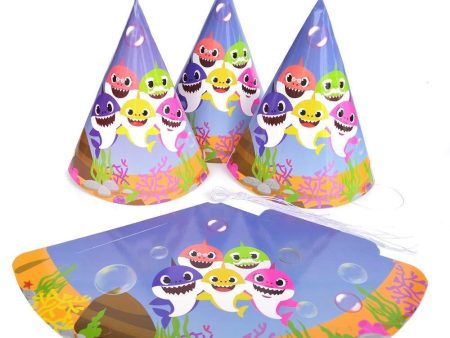 12 Baby Cute Shark Party Hat - Birthday Decorations Doo Doo Party Paper Hats for Children For Cheap