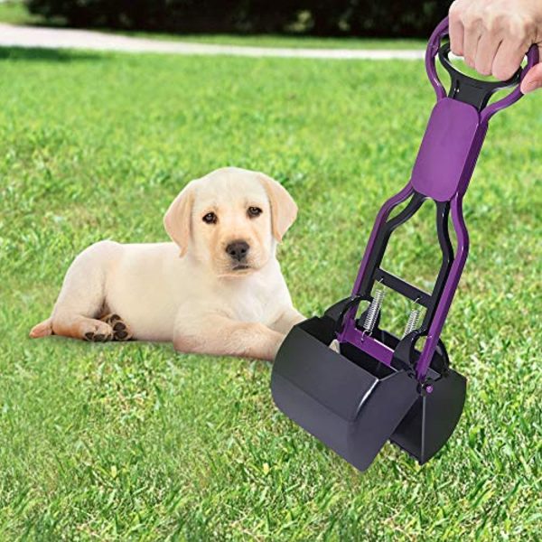 PPOGOO Non-Breakable Pet Pooper Scooper for Dogs and Cats High Strength Material and Durable Spring for Easy Grass and Gravel Pick Up for Kids Children For Sale