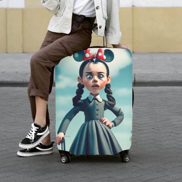 Wednesday Minnie Ears Luggage Cover | Suitcase Covers Discount