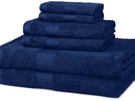 Amazon Basics Fade-Resistant Bath Towel and Washcloth Set Online now