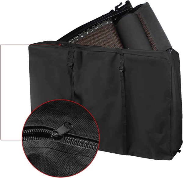 Fun Gift Outside Chair Storage Bag, Uranshin 600D Chair Carry Bag for Zero Gravity Chair Cover, Heavy Duty Folding Lounge Chair Carrying Case, Extra Large Moving Bags with Zippers (43  L x 11  W x 29  H) Online now