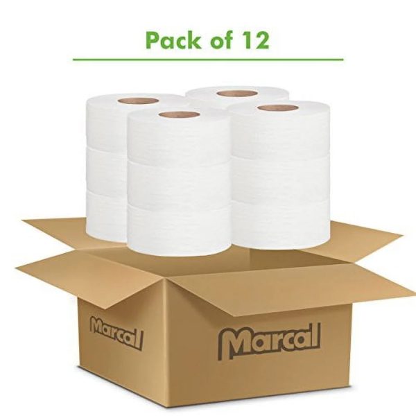 Bathroom Tissue, Septic Safe, 2-Ply, White, 3.3 X 1000 Ft, 12 Rolls Carton Sale