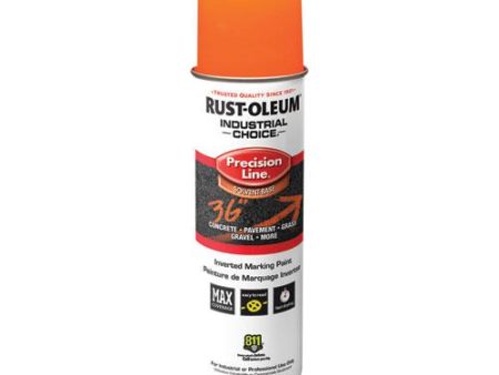 Rust-Oleum Line Marking Paint,20 oz,Fluor. Orange 203027V Supply