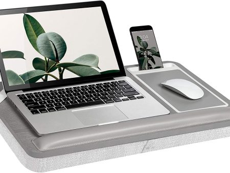 LapGear  Rossie Home Premium Acacia Lap Desk with Wrist Rest, Mouse Pad, and Phone Holder - Fits Up to 15.6 Inch Laptops - Natural - Style No. 91716 Fashion