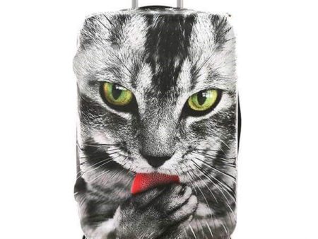 Cat Licking Paw | Premium Design | Luggage Suitcase Protective Cover Online now