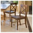 Set of 2 Rovie Acacia Wood Dining Chair, Dark Oak Online