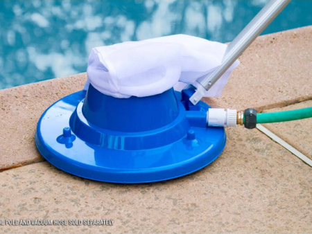 HDX Deluxe Swimming Pool Leaf Vacuum Head with Suction Jets and Leaf Bag Online Sale