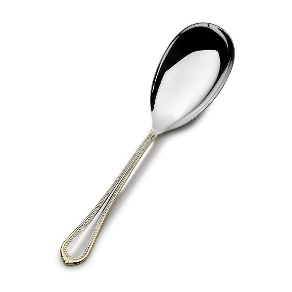 Mikasa 5142306 Regent Bead Gold Stainless Steel Cold Meat Fork For Discount