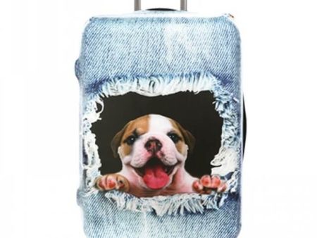 Bulldog Ripping Denim | Premium Design | Luggage Suitcase Protective Cover Supply