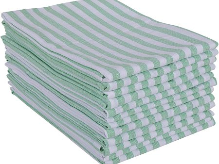 Aunti Em s Kitchen Dish Towels, 100% Natural Cotton, Set of 12 (18 x 28 Inches), Multi-Purpose Kitchen Towels, Very Soft, Highly Absorbent Hot on Sale