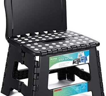 Acko Folding Step Stool for Kids Toddler Baby, for Daily Using Camping Fishing Toddler Chair with Back Support For Cheap