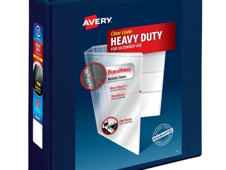 Avery Heavy-Duty View 3 Ring Binder, 3 , One Touch Rings, Navy For Discount