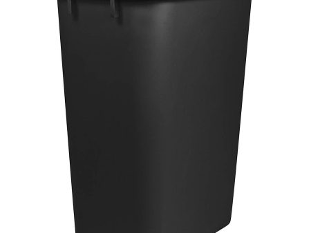 Storex Large Waste Basket 15.5 x 11 x 20.75 Inches, Black (STX00700U01C) on Sale