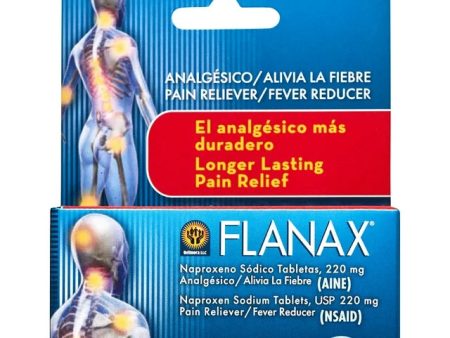 Flanax Pain Reliever Fever Reducer Tablets - 24 Tablets - Exp: 04 24 For Discount