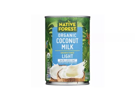 Organic Coconut Milk, Unsweetened Light, 13.5 fl oz BB 10 24 on Sale