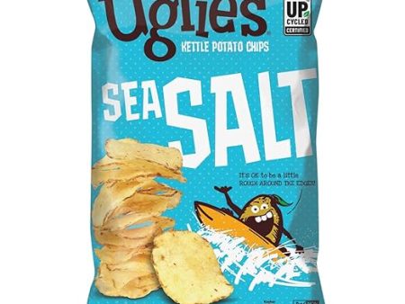 Uglies Sea Salt Kettle-Cooked Potato Chips, 24 Count, Best By: 9 14 24 Online