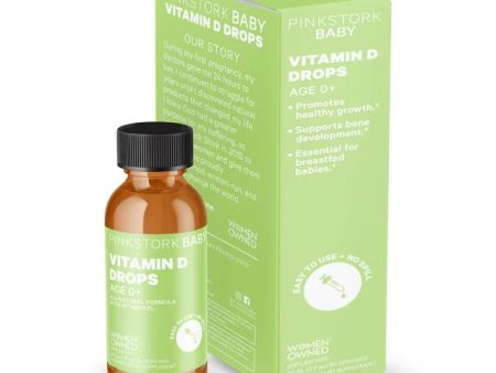 Pink Stork Baby Vitamin D3 Drops: Infant Vitamin D Drops for Baby Online Hot Sale