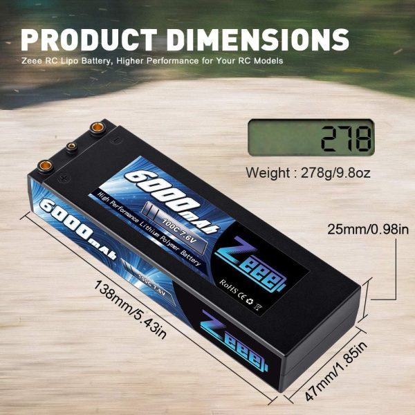 7.6V  High-Voltage Hardcase RC Lipo Battery Supply