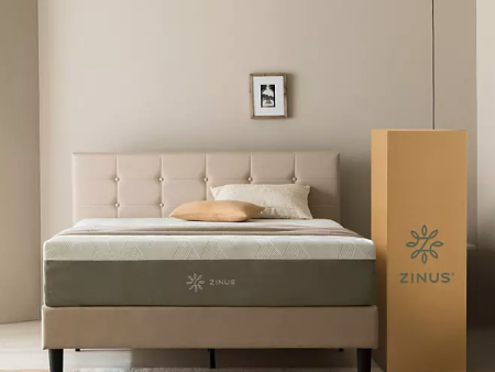 ZINUS Night Therapy 12  Medium Memory Foam Mattress, Queen Online Hot Sale