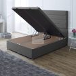 Selina Luxury Ottoman Divan Bed with Stripe Floor Standing Headboard Option on Sale