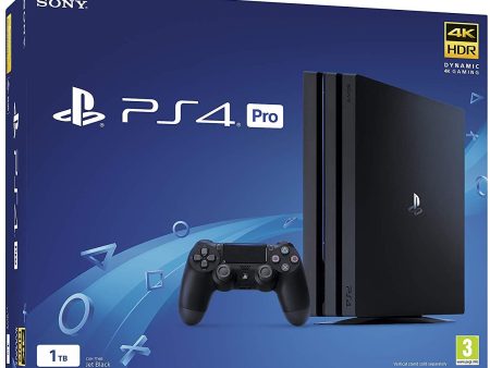 Sony PlayStation 4 Pro 1TB Console - Black (PS4 Pro) Fashion