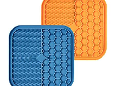 K&K Lick Mat for Dogs with Suction Cups, Silicone Spreader and Brush, Extra Large 8.26”Peanut Butter Licking Pad to Slow Down Eating, Bath Distraction and Anxiety Online now