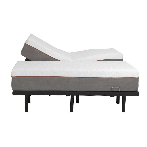 Louise Suite Adjustable Bed Package with 11  Cooling Gel Memory Foam Supply