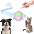 Blinkbrione Remote Control Pet Bounce Ball, Automatic Rolling and Rotation Toy Ball for Dogs & Cats with Colorful LED Lights, Washable, Rechargeable and Durable (Pink) Sale