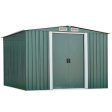 8 X6 Outdoor Storage Shed Garden Tool House with Sliding Door for Backyard Lawn,Patio,Yard(White) Online